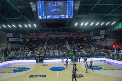 TREVISO 20102024 MARKETING LBA CAMPIONATO NUTRIBULLET TREVISO BASKET LED PANORAMICA PALAVERDE