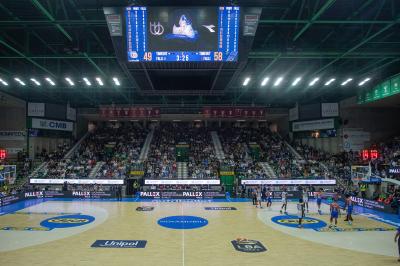 TREVISO 20102024 MARKETING LBA CAMPIONATO NUTRIBULLET TREVISO BASKET LED PANORAMICA PALAVERDE