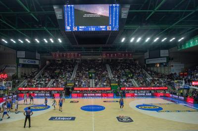 TREVISO 20102024 MARKETING LBA CAMPIONATO NUTRIBULLET TREVISO BASKET LED PANORAMICA PALAVERDE