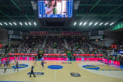TREVISO 20102024 MARKETING LBA CAMPIONATO NUTRIBULLET TREVISO BASKET LED PANORAMICA PALAVERDE