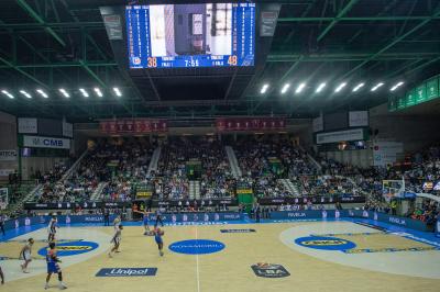 TREVISO 20102024 MARKETING LBA CAMPIONATO NUTRIBULLET TREVISO BASKET LED PANORAMICA PALAVERDE