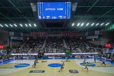 TREVISO 20102024 MARKETING LBA CAMPIONATO NUTRIBULLET TREVISO BASKET LED PANORAMICA PALAVERDE