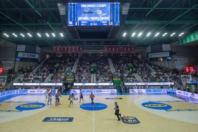 TREVISO 20102024 MARKETING LBA CAMPIONATO NUTRIBULLET TREVISO BASKET LED PANORAMICA PALAVERDE
