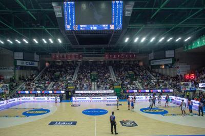 TREVISO 20102024 MARKETING LBA CAMPIONATO NUTRIBULLET TREVISO BASKET LED PANORAMICA PALAVERDE