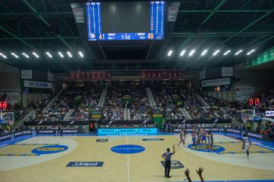 TREVISO 20102024 MARKETING LBA CAMPIONATO NUTRIBULLET TREVISO BASKET LED PANORAMICA PALAVERDE