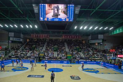TREVISO 20102024 MARKETING LBA CAMPIONATO NUTRIBULLET TREVISO BASKET LED PANORAMICA PALAVERDE