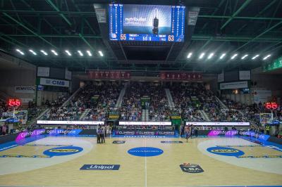 TREVISO 20102024 MARKETING LBA CAMPIONATO NUTRIBULLET TREVISO BASKET LED PANORAMICA PALAVERDE