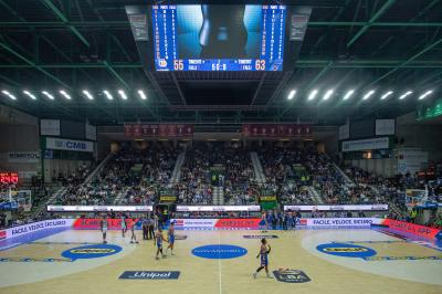 TREVISO 20102024 MARKETING LBA CAMPIONATO NUTRIBULLET TREVISO BASKET LED PANORAMICA PALAVERDE