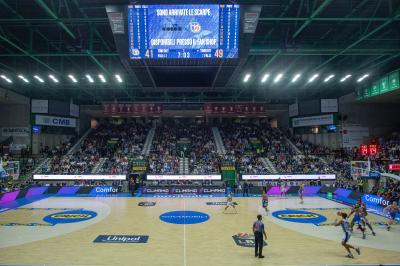 TREVISO 20102024 MARKETING LBA CAMPIONATO NUTRIBULLET TREVISO BASKET LED PANORAMICA PALAVERDE