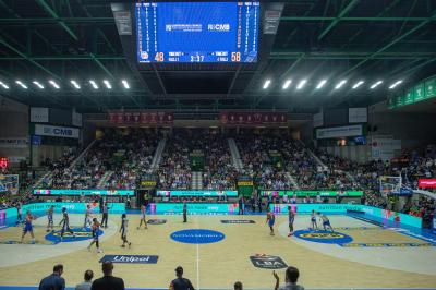 TREVISO 20102024 MARKETING LBA CAMPIONATO NUTRIBULLET TREVISO BASKET LED PANORAMICA PALAVERDE