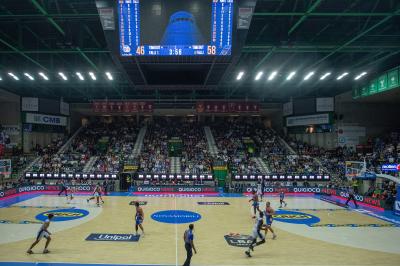 TREVISO 20102024 MARKETING LBA CAMPIONATO NUTRIBULLET TREVISO BASKET LED PANORAMICA PALAVERDE
