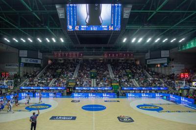 TREVISO 20102024 MARKETING LBA CAMPIONATO NUTRIBULLET TREVISO BASKET LED PANORAMICA PALAVERDE
