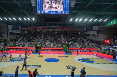 TREVISO 20102024 MARKETING LBA CAMPIONATO NUTRIBULLET TREVISO BASKET LED PANORAMICA PALAVERDE