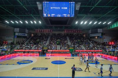 TREVISO 20102024 MARKETING LBA CAMPIONATO NUTRIBULLET TREVISO BASKET LED PANORAMICA PALAVERDE
