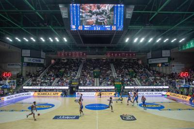 TREVISO 20102024 MARKETING LBA CAMPIONATO NUTRIBULLET TREVISO BASKET LED PANORAMICA PALAVERDE