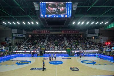 TREVISO 20102024 MARKETING LBA CAMPIONATO NUTRIBULLET TREVISO BASKET LED PANORAMICA PALAVERDE