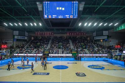 TREVISO 20102024 MARKETING LBA CAMPIONATO NUTRIBULLET TREVISO BASKET LED PANORAMICA PALAVERDE