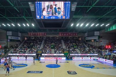TREVISO 20102024 MARKETING LBA CAMPIONATO NUTRIBULLET TREVISO BASKET LED PANORAMICA PALAVERDE