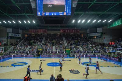 TREVISO 20102024 MARKETING LBA CAMPIONATO NUTRIBULLET TREVISO BASKET LED PANORAMICA PALAVERDE