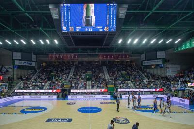 TREVISO 20102024 MARKETING LBA CAMPIONATO NUTRIBULLET TREVISO BASKET LED PANORAMICA PALAVERDE