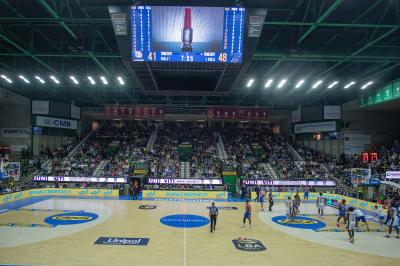 TREVISO 20102024 MARKETING LBA CAMPIONATO NUTRIBULLET TREVISO BASKET LED PANORAMICA PALAVERDE