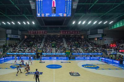TREVISO 20102024 MARKETING LBA CAMPIONATO NUTRIBULLET TREVISO BASKET LED PANORAMICA PALAVERDE