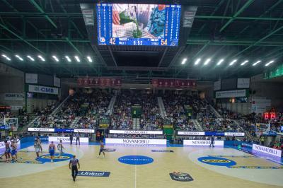 TREVISO 20102024 MARKETING LBA CAMPIONATO NUTRIBULLET TREVISO BASKET LED PANORAMICA PALAVERDE