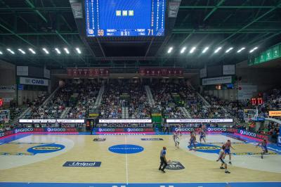 TREVISO 20102024 MARKETING LBA CAMPIONATO NUTRIBULLET TREVISO BASKET LED PANORAMICA PALAVERDE