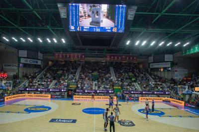TREVISO 20102024 MARKETING LBA CAMPIONATO NUTRIBULLET TREVISO BASKET LED PANORAMICA PALAVERDE
