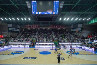 TREVISO 20102024 MARKETING LBA CAMPIONATO NUTRIBULLET TREVISO BASKET LED PANORAMICA PALAVERDE