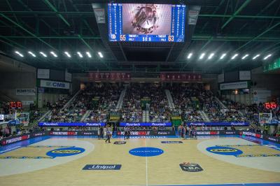 TREVISO 20102024 MARKETING LBA CAMPIONATO NUTRIBULLET TREVISO BASKET LED PANORAMICA PALAVERDE