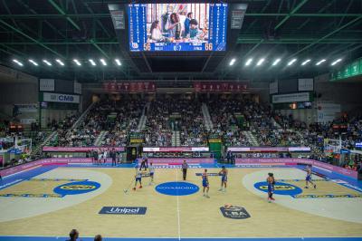TREVISO 20102024 MARKETING LBA CAMPIONATO NUTRIBULLET TREVISO BASKET LED PANORAMICA PALAVERDE