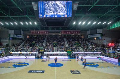 TREVISO 20102024 MARKETING LBA CAMPIONATO NUTRIBULLET TREVISO BASKET LED PANORAMICA PALAVERDE
