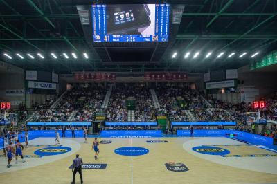 TREVISO 20102024 MARKETING LBA CAMPIONATO NUTRIBULLET TREVISO BASKET LED PANORAMICA PALAVERDE