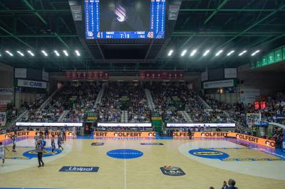 TREVISO 20102024 MARKETING LBA CAMPIONATO NUTRIBULLET TREVISO BASKET LED PANORAMICA PALAVERDE