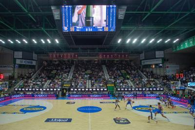 TREVISO 20102024 MARKETING LBA CAMPIONATO NUTRIBULLET TREVISO BASKET LED PANORAMICA PALAVERDE