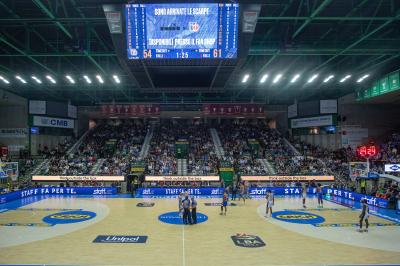 TREVISO 20102024 MARKETING LBA CAMPIONATO NUTRIBULLET TREVISO BASKET LED PANORAMICA PALAVERDE