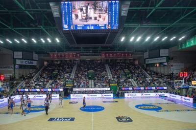 TREVISO 20102024 MARKETING LBA CAMPIONATO NUTRIBULLET TREVISO BASKET LED PANORAMICA PALAVERDE
