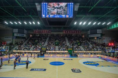 TREVISO 20102024 MARKETING LBA CAMPIONATO NUTRIBULLET TREVISO BASKET LED PANORAMICA PALAVERDE