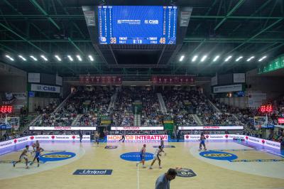 TREVISO 20102024 MARKETING LBA CAMPIONATO NUTRIBULLET TREVISO BASKET LED PANORAMICA PALAVERDE