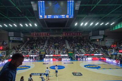 TREVISO 20102024 MARKETING LBA CAMPIONATO NUTRIBULLET TREVISO BASKET LED PANORAMICA PALAVERDE