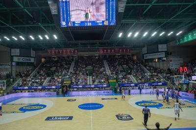 TREVISO 20102024 MARKETING LBA CAMPIONATO NUTRIBULLET TREVISO BASKET LED PANORAMICA PALAVERDE