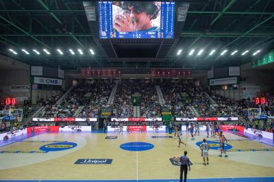 TREVISO 20102024 MARKETING LBA CAMPIONATO NUTRIBULLET TREVISO BASKET LED PANORAMICA PALAVERDE