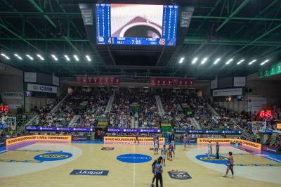 TREVISO 20102024 MARKETING LBA CAMPIONATO NUTRIBULLET TREVISO BASKET LED PANORAMICA PALAVERDE