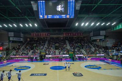 TREVISO 20102024 MARKETING LBA CAMPIONATO NUTRIBULLET TREVISO BASKET LED PANORAMICA PALAVERDE
