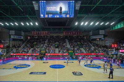 TREVISO 20102024 MARKETING LBA CAMPIONATO NUTRIBULLET TREVISO BASKET LED PANORAMICA PALAVERDE