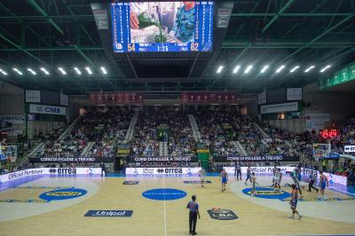 TREVISO 20102024 MARKETING LBA CAMPIONATO NUTRIBULLET TREVISO BASKET LED PANORAMICA PALAVERDE