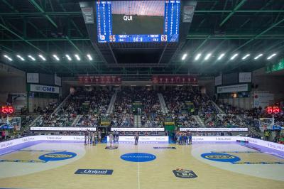 TREVISO 20102024 MARKETING LBA CAMPIONATO NUTRIBULLET TREVISO BASKET LED PANORAMICA PALAVERDE
