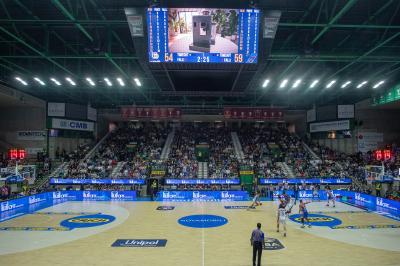TREVISO 20102024 MARKETING LBA CAMPIONATO NUTRIBULLET TREVISO BASKET LED PANORAMICA PALAVERDE