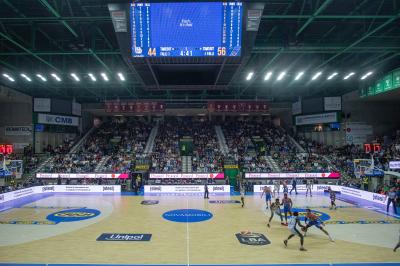 TREVISO 20102024 MARKETING LBA CAMPIONATO NUTRIBULLET TREVISO BASKET LED PANORAMICA PALAVERDE